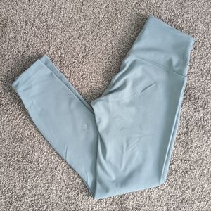 Lululemon Wunder Train Contour Fit High Rise Tight 25" in Misty Glade leggings